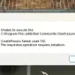 Create Process failed code 740