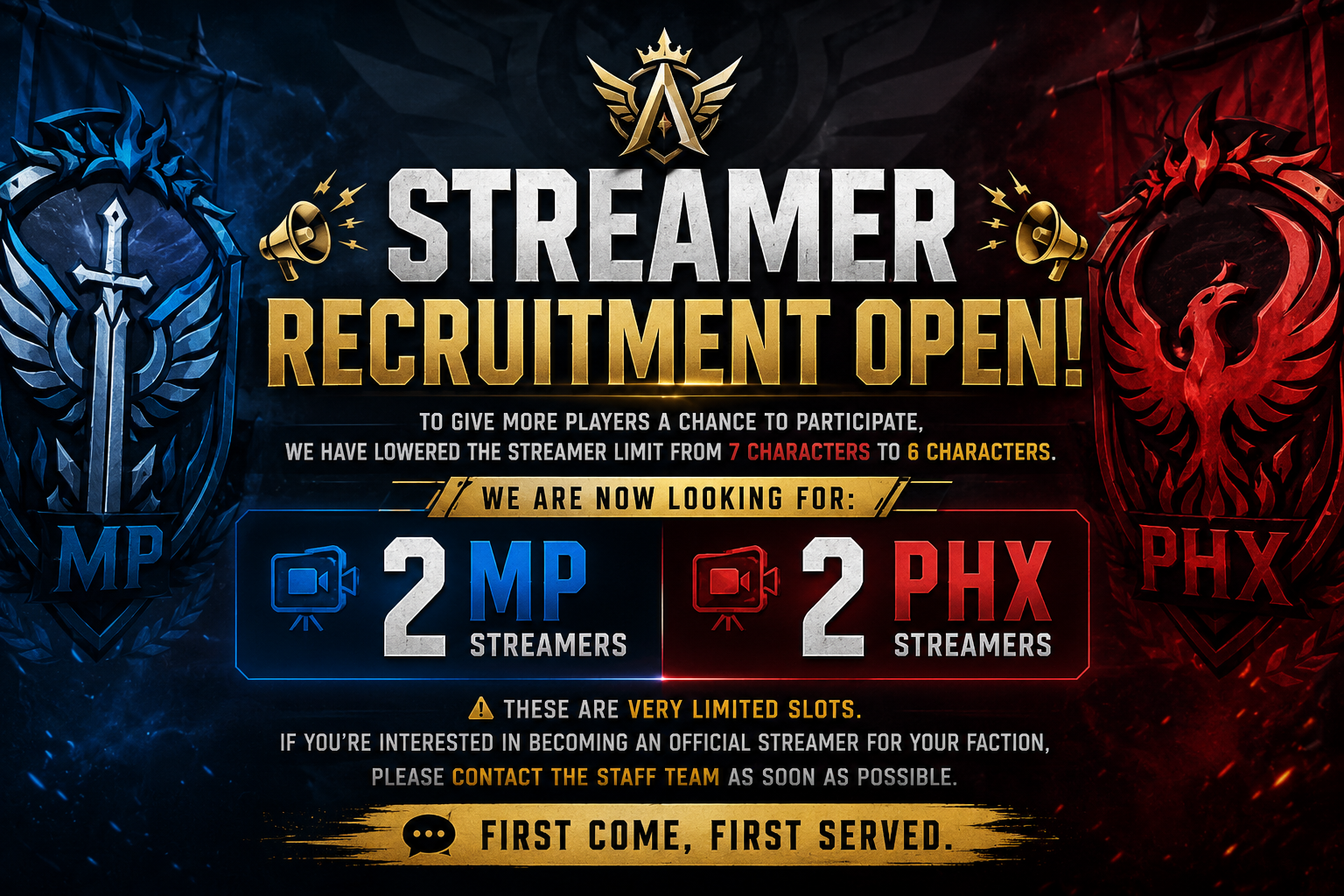 Streamer Recruitment Open